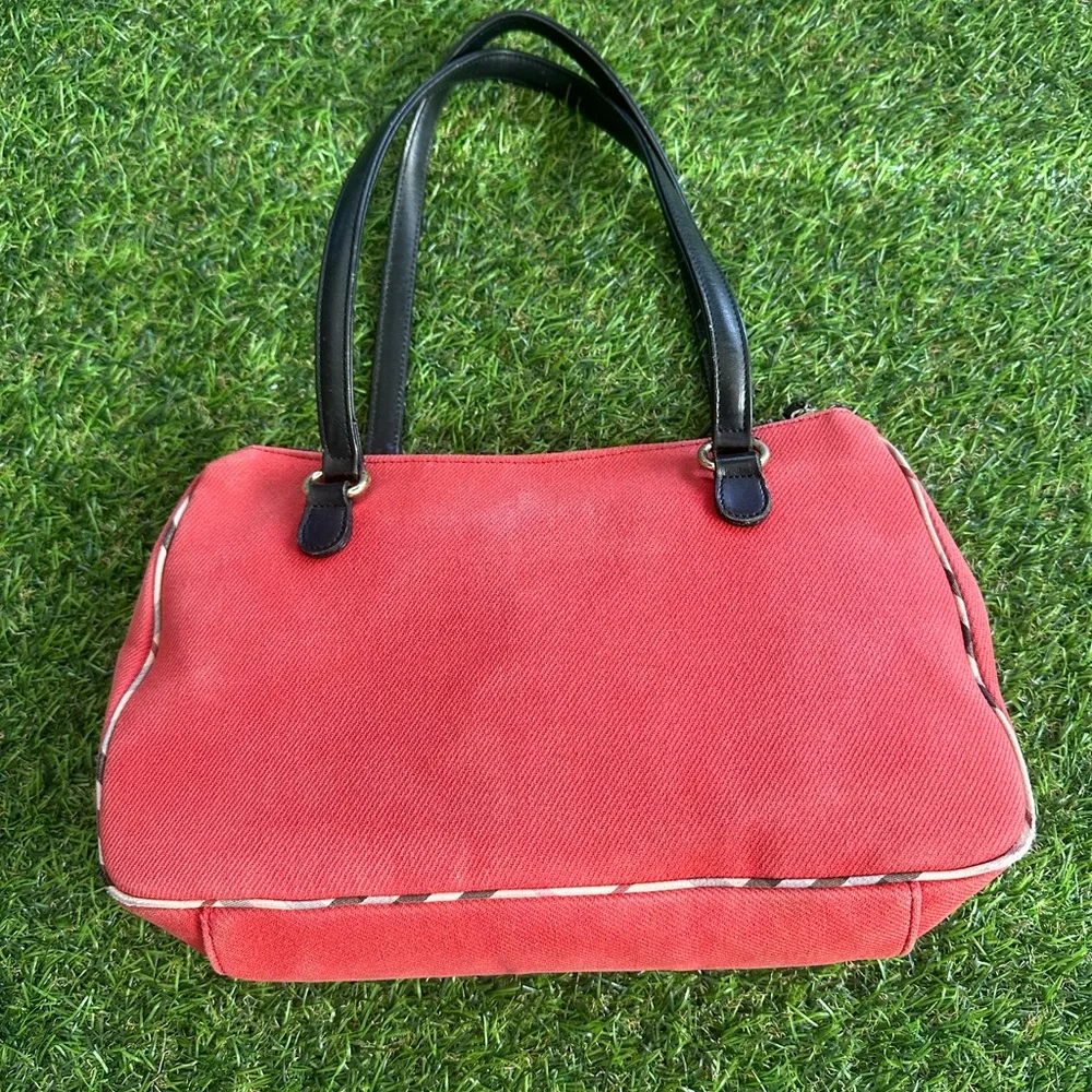 Authentic Burberry Red and Black Shoulder Bag comes with COA - Picture 2 of 8